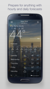 اسکرین شات 2 برنامه Yahoo Weather
