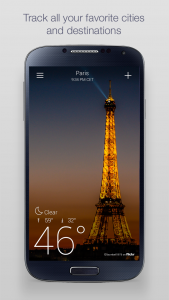 اسکرین شات برنامه Yahoo Weather 5