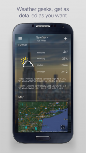 اسکرین شات برنامه Yahoo Weather 3