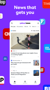 اسکرین شات 1 برنامه Yahoo News: Daily News For You
