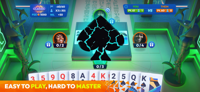 اسکرین شات بازی Spades Masters - Card Game 3