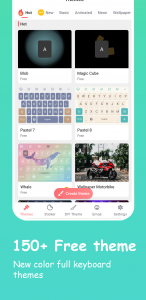 اسکرین شات برنامه Emoji Keyboard: Fonts, Emojis 1