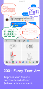 اسکرین شات برنامه Emoji Keyboard: Fonts, Emojis 3