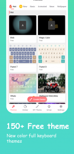 اسکرین شات 1 برنامه Emoji Keyboard: Fonts, Emojis