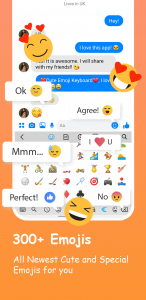 اسکرین شات برنامه Emoji Keyboard: Fonts, Emojis 4