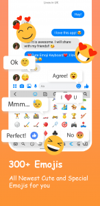 اسکرین شات 4 برنامه Emoji Keyboard: Fonts, Emojis