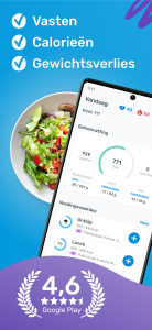 اسکرین شات 1 برنامه YAZIO: calorieën tellen met AI