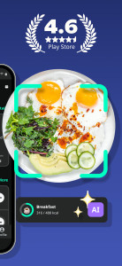 اسکرین شات 2 برنامه Yazio: AI Calorie Tracker