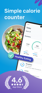 اسکرین شات 1 برنامه YAZIO Food & Calorie Counter
