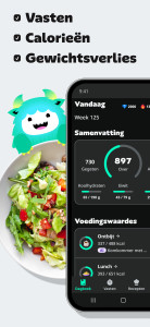 اسکرین شات 1 برنامه Yazio: calorieënteller