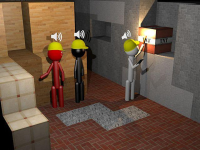 اسکرین شات 1 برنامه ② Stickman Demolition Team