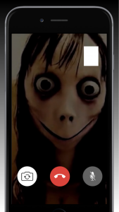 اسکرین شات برنامه CREEPY Momo Prank video call 1