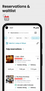 اسکرین شات برنامه Yelp: Food, Delivery & Reviews 2