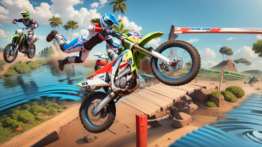 اسکرین شات بازی Motocross Bike Racing Game 2