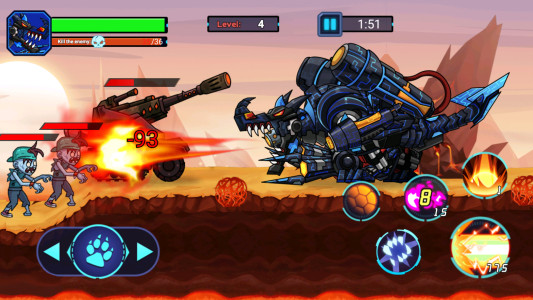 اسکرین شات 1 بازی Mech Dinosaur War