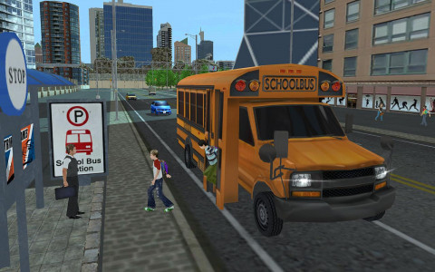 اسکرین شات بازی School Bus Driving Game 1