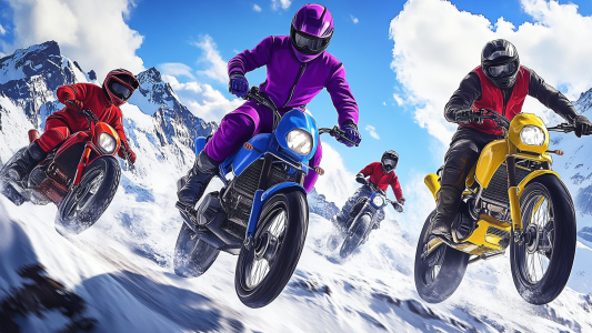 اسکرین شات 5 بازی Stunt Motorcycle Racing Game