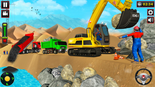 اسکرین شات برنامه Excavator Construction Games 3