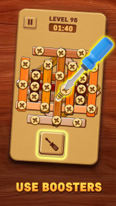 اسکرین شات 2 برنامه Wood Nuts & Bolts: Unscrew Pin