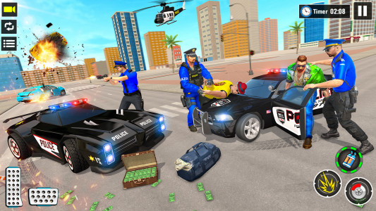 اسکرین شات بازی Police Car Chase Shooting Game 3