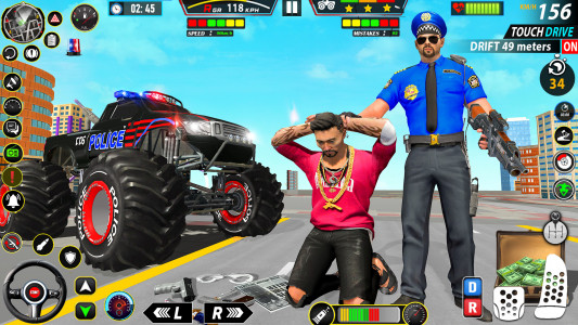 اسکرین شات برنامه Police Monster Truck Car Games 6