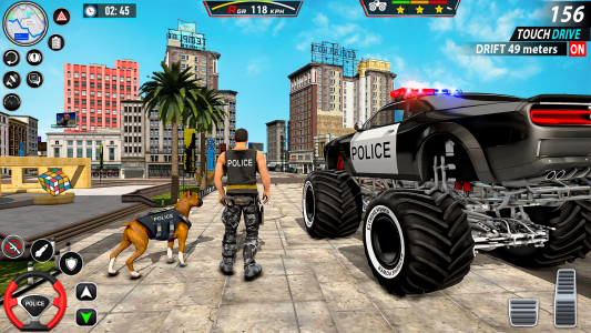 اسکرین شات برنامه Police Monster Truck Car Games 1