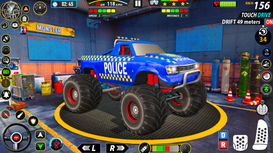 اسکرین شات برنامه Police Monster Truck Car Games 5