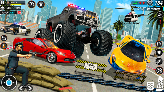 اسکرین شات برنامه Police Monster Truck Car Games 3