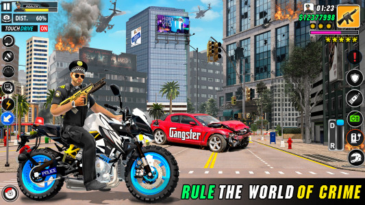 اسکرین شات برنامه Police Moto Bike Chase Crime 7