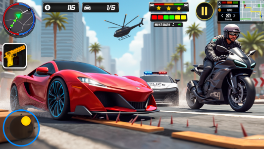 اسکرین شات 3 برنامه Police Moto Bike Chase Crime