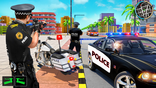 اسکرین شات برنامه Police Moto Bike Chase Crime 1