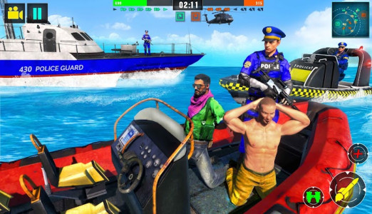 اسکرین شات برنامه Police Speed Boat Gangster Chase 8