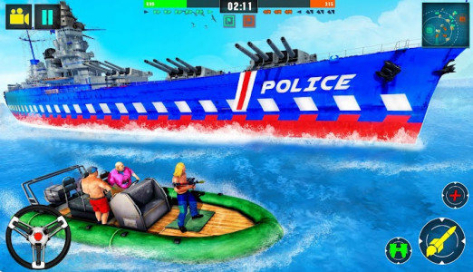 اسکرین شات برنامه Police Speed Boat Gangster Chase 6