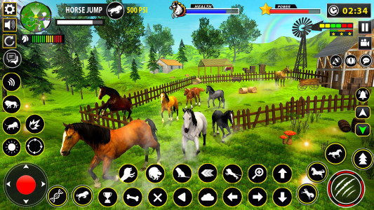 اسکرین شات برنامه Wild Horse Family Simulator 6