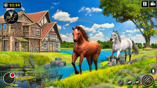 اسکرین شات برنامه Wild Horse Family Simulator 1