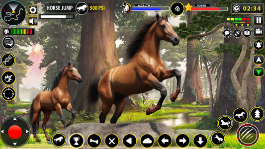 اسکرین شات برنامه Wild Horse Family Simulator 2