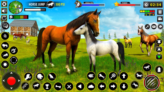 اسکرین شات برنامه Wild Horse Family Simulator 4