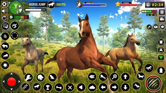 اسکرین شات برنامه Wild Horse Family Simulator 4