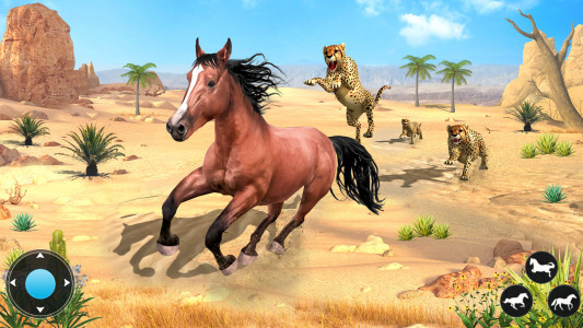 اسکرین شات برنامه Wild Horse Family Simulator 2