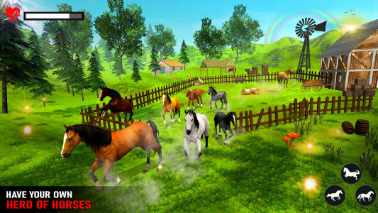 اسکرین شات برنامه Wild Horse Family Simulator 5