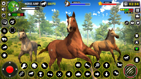 اسکرین شات برنامه Wild Horse Family Simulator 6