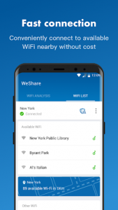 اسکرین شات برنامه WeShare: Share WiFi Worldwide freely 2