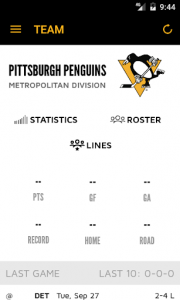 اسکرین شات برنامه Pittsburgh Penguins Mobile 6
