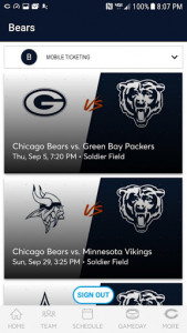 اسکرین شات برنامه Chicago Bears Official App 3