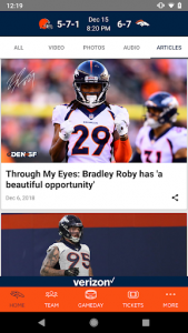 اسکرین شات برنامه Denver Broncos 365 5