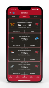 اسکرین شات 3 برنامه Tampa Bay Buccaneers Mobile