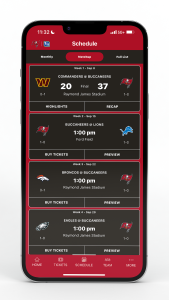 اسکرین شات 3 برنامه Tampa Bay Buccaneers Mobile