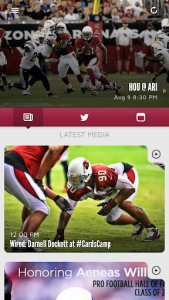 اسکرین شات برنامه Arizona Cardinals Mobile 2