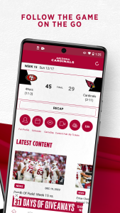 اسکرین شات 3 برنامه Arizona Cardinals Mobile
