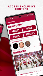 اسکرین شات 2 برنامه Arizona Cardinals Mobile